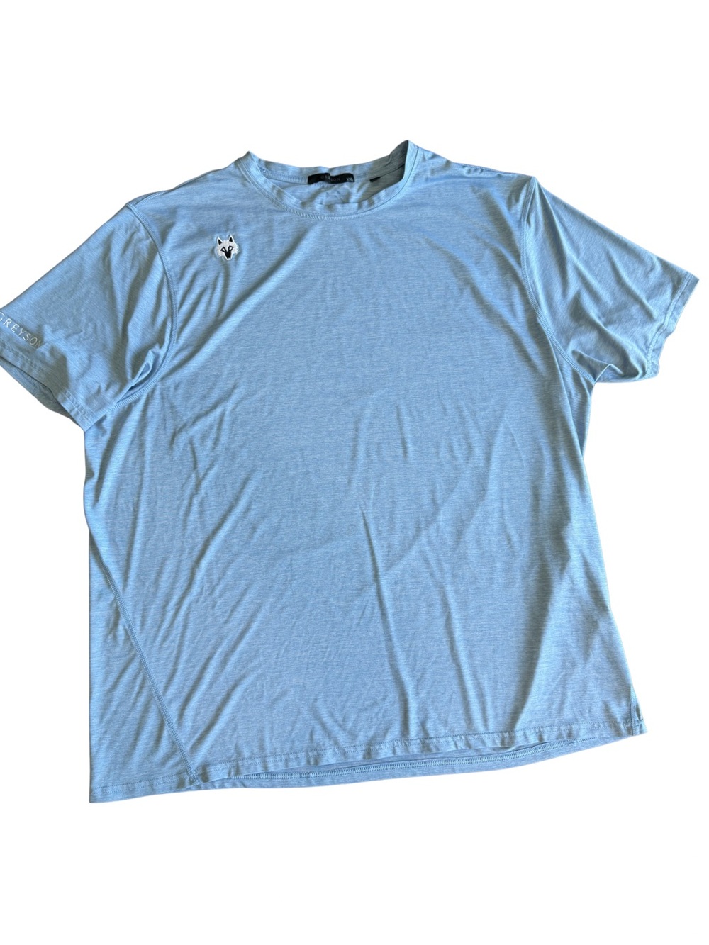 Greyson Guide Sport Shirt 2XL Light Blue BRRR Cooling Performance Stretch Wolf